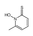 1-hydroxy-6-methylpyridine-2-thione Structure