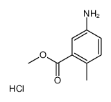 BENZOIC ACID, 5-AMINO-2-METHYL-, METHYL ESTER, HYDROCHLORIDE结构式