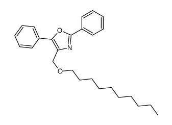 4-(decoxymethyl)-2,5-diphenyl-1,3-oxazole结构式