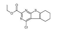 ethyl 4-chloro-5,6,7,8-tetrahydro-[1]benzothiolo[2,3-d]pyrimidine-2-carboxylate Structure