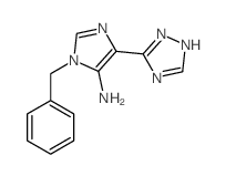 1H-Imidazol-5-amine,1-(phenylmethyl)-4-(1H-1,2,4-triazol-5-yl)-结构式