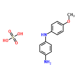 N-(4-Methoxyphenyl)-1,4-benzenediamine sulfate (1:1)结构式