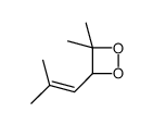 3,3-dimethyl-4-(2-methylprop-1-enyl)dioxetane结构式