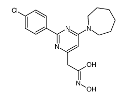 2-[6-(azepan-1-yl)-2-(4-chlorophenyl)pyrimidin-4-yl]-N-hydroxyacetamide Structure