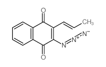 [1,4-dioxo-3-[(E)-prop-1-enyl]naphthalen-2-yl]imino-imino-azanium structure