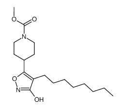 5-(1-methoxycarbonyl-4-piperidyl)-4-octyl-3-isoxazolol Structure