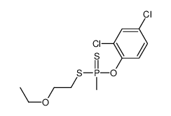 O-(2,4-dichlorophenyl) S-(2-ethoxyethyl) methyldithiophosphonate结构式