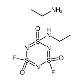 1-(ethylamino)-3,5-difluoro-1l6,3l6,5l6,2,4,6-trithiatriazine 1,3,5-trioxide compound with ethanamine (1:1)结构式