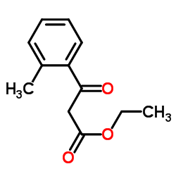 (2-甲基苯甲酰基)乙酸乙酯结构式