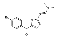 N'-[5-(4-bromobenzoyl)-1,3-thiazol-2-yl]-N,N-dimethylmethanimidamide结构式