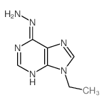 (9-ethylpurin-6-yl)hydrazine structure