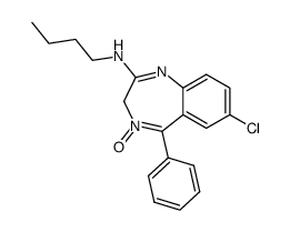 butyl-(7-chloro-4-oxy-5-phenyl-3H-benzo[e][1,4]diazepin-2-yl)-amine Structure