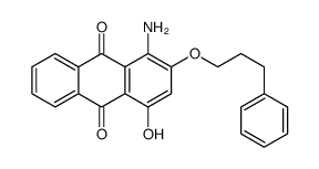 1-amino-4-hydroxy-2-(3-phenylpropoxy)anthracene-9,10-dione Structure