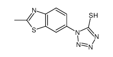 1-(2-methyl-1,3-benzothiazol-6-yl)-2H-tetrazole-5-thione Structure