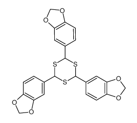 5,5',5''-[1,3,5]trithiane-2,4,6-triyl-tris-benzo[1,3]dioxole Structure