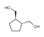 ((1R,2R)-cyclopentane-1,2-diyl)dimethanol结构式