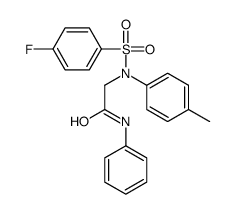 2-(N-(4-fluorophenyl)sulfonyl-4-methylanilino)-N-phenylacetamide Structure