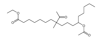 ethyl 8-acetyl-12-acetyloxy-8-methylheptadecanoate Structure