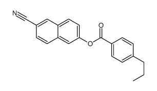 (6-cyanonaphthalen-2-yl) 4-propylbenzoate Structure