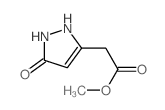 1H-Pyrazole-3-aceticacid, 2,5-dihydro-5-oxo-, methyl ester结构式