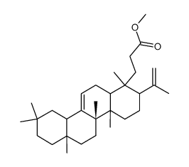 3,4-Secooleana-4(23),12-dien-3-oic acid methyl ester Structure