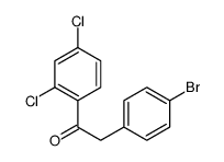 2-(4-bromophenyl)-1-(2,4-dichlorophenyl)ethanone结构式