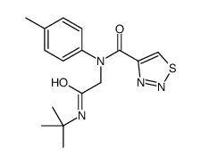 1,2,3-Thiadiazole-4-carboxamide,N-[2-[(1,1-dimethylethyl)amino]-2-oxoethyl]-N-(4-methylphenyl)-(9CI)结构式