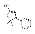 5,5-dimethyl-1-phenylpyrazolidin-3-one Structure