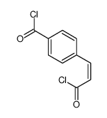 4-(3-chloro-3-oxoprop-1-enyl)benzoyl chloride Structure