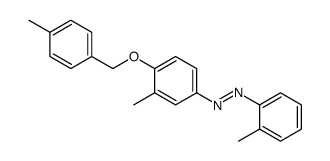 [3-methyl-4-[(4-methylphenyl)methoxy]phenyl]-(2-methylphenyl)diazene Structure