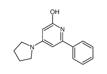 6-phenyl-4-pyrrolidin-1-yl-1H-pyridin-2-one Structure