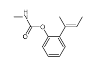 N-Methylcarbaminsaeure-o-<(E)-1-methyl-1-propenyl>phenylester Structure