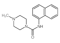 4-methyl-N-naphthalen-1-yl-piperazine-1-carboxamide结构式