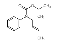 Carbanilic acid,N-2-butenyl-, isopropyl ester (7CI,8CI) Structure