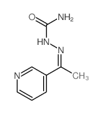 (1-pyridin-3-ylethylideneamino)urea Structure