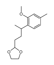 2-[3-(2-Methoxy-4-methylphenyl)butyl]-1,3-dioxolane结构式