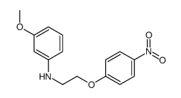 3-methoxy-N-[2-(4-nitrophenoxy)ethyl]aniline结构式