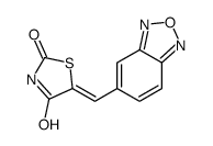 (Z)-5-(苯并[c][1,2,5]噁二唑-5-基亚甲基)噻唑烷-2,4-二酮结构式