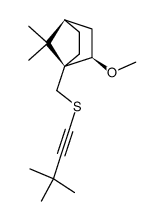 (1S,2R)-2-methoxy-10-(3,3-dimethyl-1-butynylthio)bornane Structure