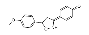 4-[5-(4-methoxyphenyl)-1,2-oxazolidin-3-ylidene]cyclohexa-2,5-dien-1-one Structure