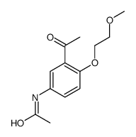 3'-Acetyl-4'-(2-methoxyethoxy)acetanilide结构式