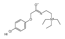 2-[[2-(4-chlorophenoxy)acetyl]amino]ethyl-triethylazanium,iodide结构式