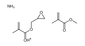 azanium,methyl 2-methylprop-2-enoate,oxiran-2-ylmethyl 2-methylprop-2-enoate Structure