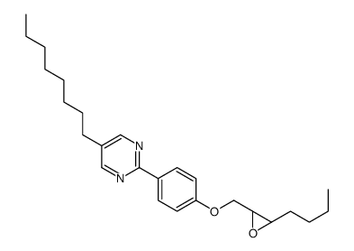 2-[4-[[(2R,3R)-3-butyloxiran-2-yl]methoxy]phenyl]-5-octylpyrimidine结构式