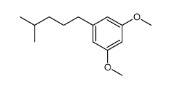 1-(3,5-dimethoxyphenyl)-4-methylpentane结构式