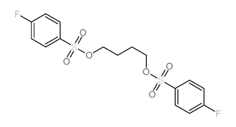 1-fluoro-4-[4-(4-fluorophenyl)sulfonyloxybutoxysulfonyl]benzene Structure