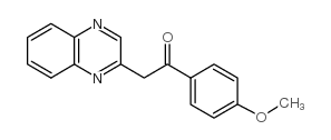 1-(4-Methoxyphenyl)-2-quinoxalin-2-ylethanone Structure