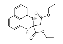 2-ethoxycarbonylmethyl-2,3-dihydro-1H-perimidine-2-carboxylic acid ethyl ester结构式