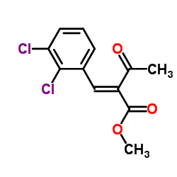 Methyl 2-(2,3-dichlorobenzylidine)acetoacetate Structure