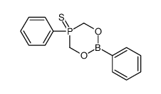 2,5-diphenyl-5-sulfanylidene-1,3,5λ5,2-dioxaphosphaborinane结构式